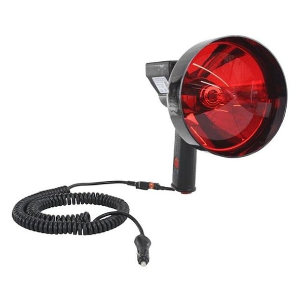 Larson Electronics HL-85-HID-RED-7 15 Million Candlepower Handheld Spotlight with 7 in. Red Hunting Lens; Spot & Flood Combo